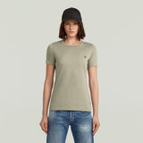 G-STAR Outlet Statement Chest Logo Optic Slim Top Green