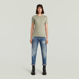 G-STAR Outlet Statement Chest Logo Optic Slim Top Green