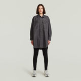 G-STAR Outlet Oversized Denim Shirt Evergreen Grey