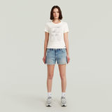 G-STAR Outlet Top Graphic Beige