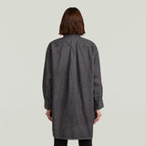 G-STAR Outlet Oversized Denim Shirt Evergreen Grey