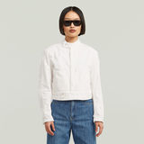 G-STAR Outlet Short Moto Jacket White