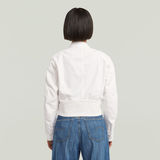 G-STAR Outlet Short Moto Jacket White