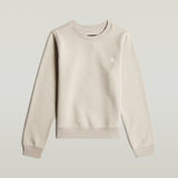 G-STAR Outlet Logo Crew Sweater Beige