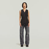 G-STAR Outlet Waistcoat Top Black