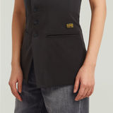 G-STAR Outlet Waistcoat Top Black