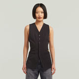 G-STAR Outlet Waistcoat Top Black