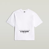 G-STAR Outlet Camiseta Studio AMS Boxy Blanco