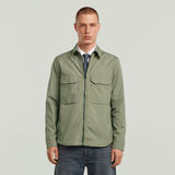 G-STAR Outlet Zip Regular Overshirt Green