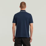 G-STAR Outlet Chest Logo Striped Polo Dark blue