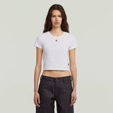 G-STAR Outlet Cropped Mini Slim Top White