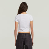 G-STAR Outlet Cropped Mini Slim Top White