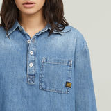 G-STAR Outlet Camisa Boxy Day Azul intermedio