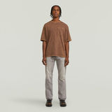G-STAR Outlet Camiseta Washed Pocket Marrón
