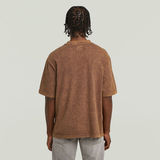 G-STAR Outlet Camiseta Washed Pocket Marrón