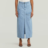G-STAR Outlet Falda larga Belted Cargo Azul claro