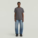 G-STAR Outlet Camiseta Overdyed Center Chest Loose Negro