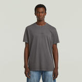 G-STAR Outlet Camiseta Overdyed Center Chest Loose Negro