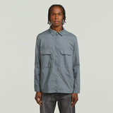 G-STAR Outlet Zip Regular Padded Overshirt Grey