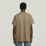 G-STAR Outlet Overdyed Center Chest Loose T-Shirt Beige