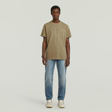 G-STAR Outlet Overdyed Center Chest Loose T-Shirt Beige