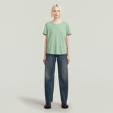 G-STAR Outlet Camiseta Rolled Up Boyfriend Verde