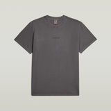 G-STAR Outlet Camiseta Overdyed Center Chest Loose Negro