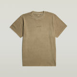 G-STAR Outlet Overdyed Center Chest Loose T-Shirt Beige