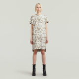 G-STAR Outlet Printed Loose T-Shirt Dress Multi color