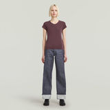 G-STAR Outlet Camiseta Overdyed Eyben Slim V Rojo