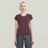 G-STAR Outlet Camiseta Overdyed Eyben Slim V Rojo