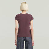 G-STAR Outlet Camiseta Overdyed Eyben Slim V Rojo