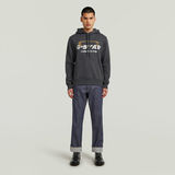 G-STAR Outlet Logo Hooded Sweater Grey