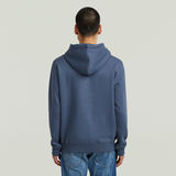 G-STAR Outlet Logo Hooded Sweater Medium blue
