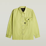 G-STAR Outlet Pleated Boxy Shirt Long Sleeve Green