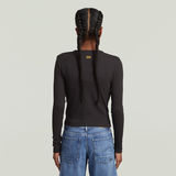 G-STAR Outlet Camiseta Girls Slim Crop Negro