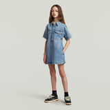 G-STAR Outlet Girls Dress Shirt Collar Denim Light blue