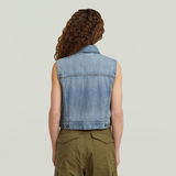 G-STAR Outlet Shrunken Denim Vest Light blue