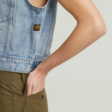 G-STAR Outlet Shrunken Denim Vest Light blue