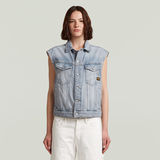 G-STAR Outlet Relaxed Denim Vest Light blue