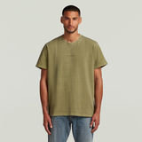 G-STAR Outlet Camiseta Overdyed Center Chest Verde