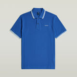 G-STAR Outlet Chest Logo Striped Polo Medium blue