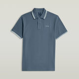 G-STAR Outlet Polo Chest Logo Striped Azul intermedio