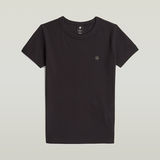 G-STAR Outlet Rib Cap Sleeve T-Shirt Black