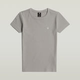 G-STAR Outlet Rib Cap Sleeve T-Shirt Grey
