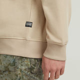 G-STAR Outlet Center Chest Logo Sweater Beige