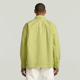 G-STAR Outlet Pleated Boxy Shirt Long Sleeve Green