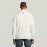 G-STAR Outlet Half Zip Knitted Sweater Beige