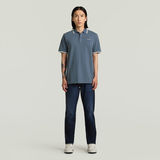 G-STAR Outlet Polo Chest Logo Striped Azul intermedio