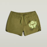G-STAR Outlet Carnic Graphic Swim Shorts Green
